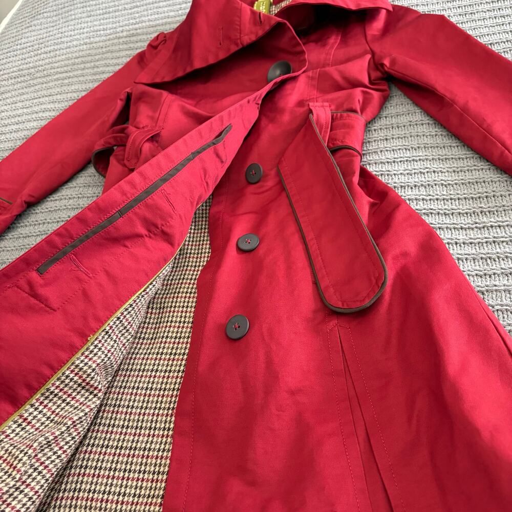 Soia & Kyo Trench Coat Women’s Size Small Winter Fall City Career Office Read - Picture 10 of 13